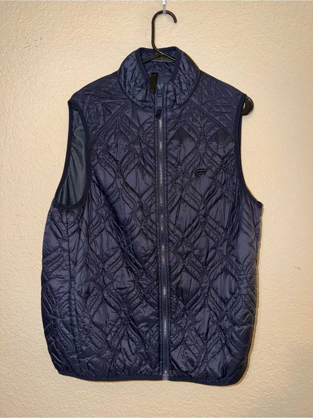 Fabletics Men's Quilted Navy Sleeveless Vest